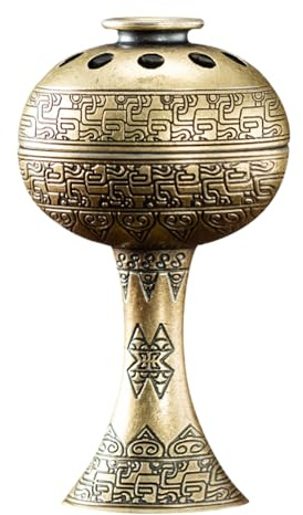 Quemador de incienso de carbón – Resina y soporte de cono con cuenco resistente al calor | Quemador de en pastillas de carbón, olla de incienso de resina, de