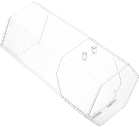 Genérico Contenedor Tapa de Acrílico en Brochas Maquillaje para Transparente Almacenamiento Abatible Diseño Hexagonal Gran Capacidad y Escritorio Dormitorio
