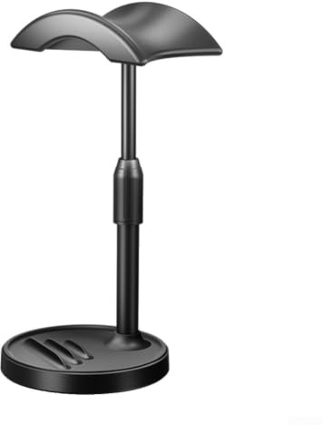 MeevrgR Aluminiumlegering hörlursstativ ställning ställning med justerbar höjd, säkert halkfritt grepp för spelheadset, hörlurar och telefoner, kompakt skrivbordsorganisatör