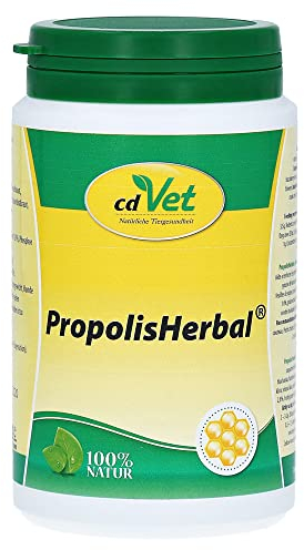 cdVet PropolisHerbal 190g - Propolis Nahrungsergänzung für Hunde, Katzen, Nager, Pferde und Haustiere durch Flavanoide und Spurenelemente