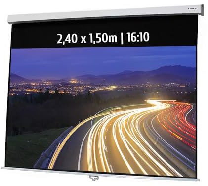 Ecran de Projection Manuel 2,40 x 1,50m - Format 16:10