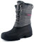 Knixmax Stivali da Neve Stivali Invernali Foderati in Pelliccia Suole Impermeabili Scarpe Calde Stringati Donna Grigio 39EU