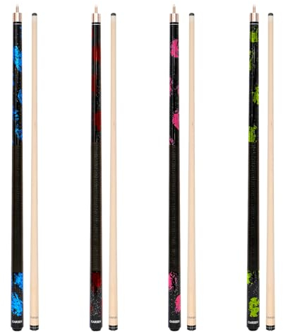 GARSEN 4 Stück Billard-Queue-Stick 147cm 510g 539g 567g 595g Billard-Haus Bar Pool-Queue