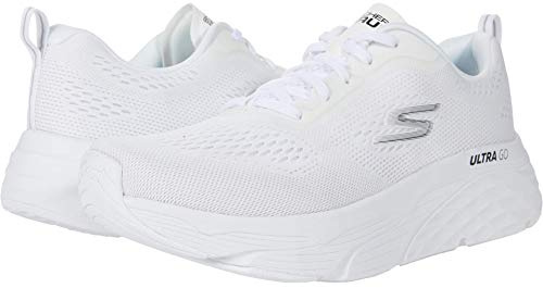 Skechers Dam 128262 låg-topp sneakers, Vit textil, 40 EU