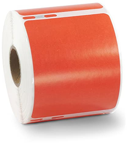 BETCKEY - 1 Grande Rotolo 99014 Etichette Colorate(Rosso) Compatibile con DYMO S0722430, 54mm x 101mm, 240 Etichette per Spedizioni Grandi Utilizzo per LabelWriter 450 4XL NON per 550 o 5XL