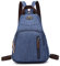 FANDARE Retro Brusttasche Sling Bag Klein Rucksack Schulranzen Umhängetasche Schulrucksack Sporttasche für Damen Herren Pendeln Schule Freizeit Reise Daypacks Dauerhaft Polyester Navy blau