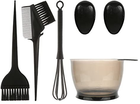 SYXLS 6 Stücke Haarfarbe Haarfärbepinsel Haare Faerben Set, DIY Haarfärbe Salon Haarfärbemittel Haarfärbe Werkzeug, Haarfärbewerkzeuge, für Zuhause Salon