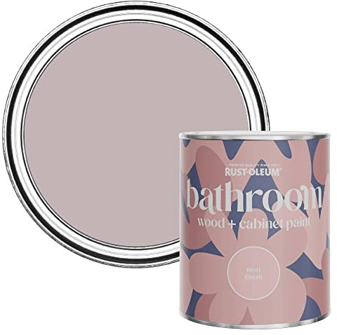 Rust-Oleum Purple Moisture Resistant Bathroom Wood and Cabinet Paint in Matt Finish - LILAC WINE 750ML
