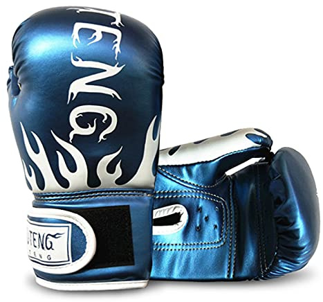 Guantes de boxeo para niños, guantes de entrenamiento de kickboxing, guantes de entrenamiento para jóvenes Muay Thai, guantes de boxeo para saco de boxeo, almohadillas de boxeo de 8 a 14 años QUKAN