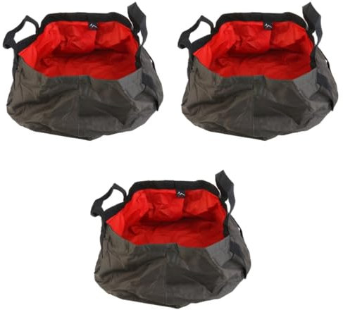 Amosfun 3st Outdoor-eimer Reiseeimer Zusammenklappbares Wasserbecken Zusammenklappbarer Eimer Wasserbecken Im Freien Zusammenklappbares Eimerwaschbecken Reisen Wasserbehälter Ultraleicht