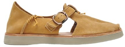 Satorisan - Benirras Microperforated - Sandalen Herren und Damen - Flache Leder Sandalen Bequem, Nachhaltig und Dauerhaft - Farbe Peanut - Größe 40