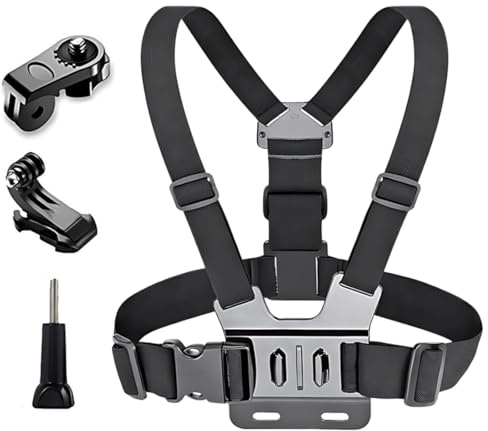 Harnais de Support de Poitrine pour Téléphone Portable Sangle de Fixation pour Téléphone Portable et pour Caméra d'action de Gopro Sangles Réglables,Harnais Fixation de Poitrine Chesty Sangle