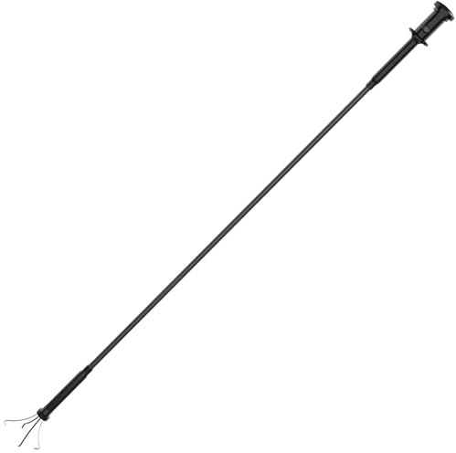 Housolution Pinza Telescopica, Prendi Oggetti Regolabile in Acciaio con Luce Led, Testa Magnetica, Apertura fino 2 cm, Pinza Telescopica Presa Sicura, Raccogli tutto per Giardino, Officio Casa - Nero