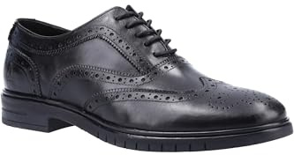 Hush Puppies Men's Santiago Oxford, Black, 11 UK