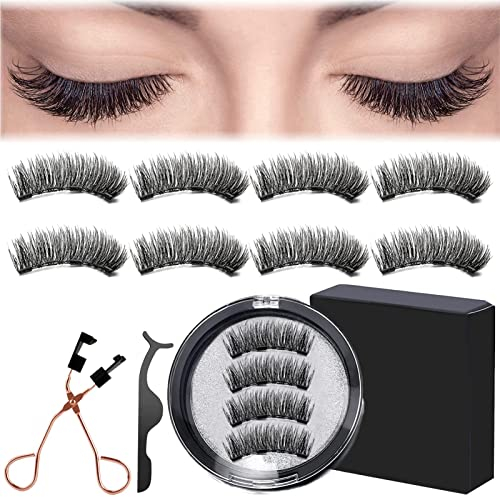 Pestañas Postizas Magneticas Naturales Con Magnéticas Pestanas Reutilizaveis 8pcs Pestañas Magneticas Viene Con 2 Pinzas Para Pestañas Pestañas Magneticas Naturales no Requiere Pegamento