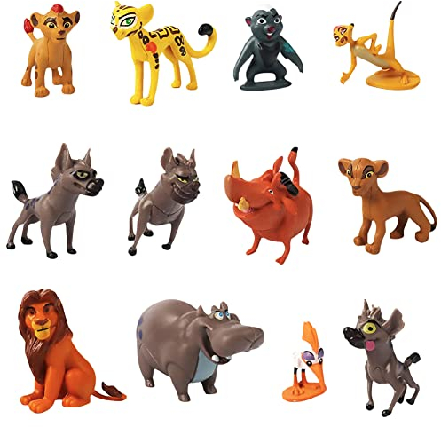 Mini Figuren Set, 12 Stück King Cake Topper, Kuchen Dekoration für Geburtstag und Kinder Party