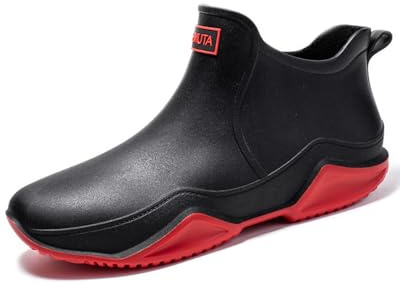 Lyuu chaussures de jardin unisexe bottes Wellington bottes de pluie imperméable léger extérieur marche bottines courtes hommes ou femmes