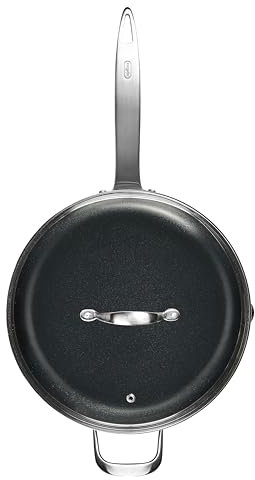 Zyliss Non-Stick Ultimate Pro Ceramic Saute Pan with Lid 28cm, Long Lasting Recycled Aluminium, Induction Hob Suitable, Oven Safe, PFAS Free, 10 Year Guarantee