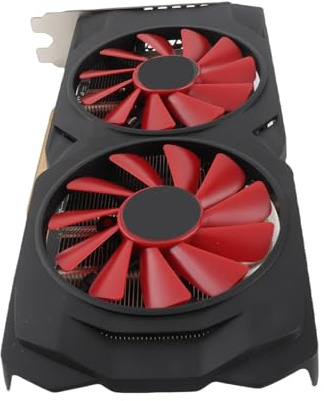 VBESTLIFE RX580 8 GB Graphics Card, GDDR5 256 -Bit -GPU, 2 Cooling -Lüfter PCIE 3.0 X16 Gaming -Grafikkarte, Desktop -Computergrafikkarte mit HDMI, DP, DVI -Ports