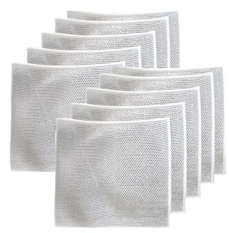 Chiffons à vaisselle en fil métallique polyvalents for humides et secs, chiffons de nettoyage réutilisables à double couche, for casserole, vaisselle, cuisinière, cuisine, ménage /511(10PCS)