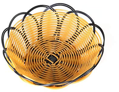 1 Pcs Tissé À La Main Plateau De Fruits Panier De Rangement Bol Bol Snack Bonbons Pain Organisateurs Plateau pour La Maison Salon Bureau Stable QualitéIntelligent et Charmant