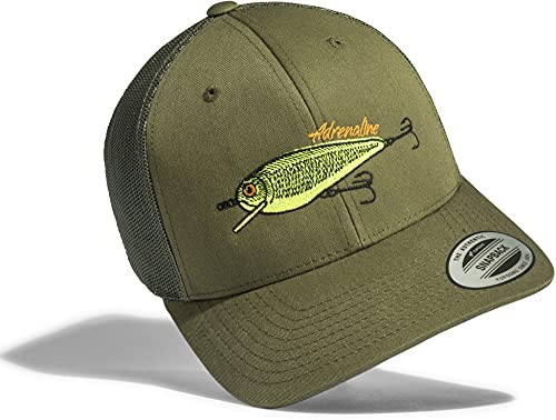 Casquette: Appât - Wobbler - Poisson - Pêcheur/Casquette/Bonnet/Képi/Unisex/Snapback/Cap/Basecap/Toque/Pêche/Cadeau pour Un pêcheur/Amorce Esche/Fish Fishing (One Size)