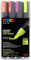 POSCA Marker Set PC 5M 4 Neon Farben Lack Acryl Kit Box