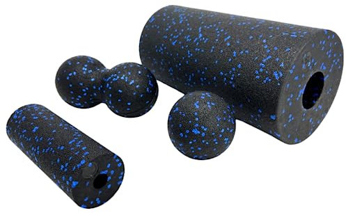 ATC Handels GmbH Faszienrolle Comfort Standard - Hochwertige Schaumstoff Faszienrolle zur Verbesserung der Muskelregeneration und -flexibilität (Set 4-teilig)