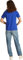 Tommy Hilfiger Damen T-Shirt Kurzarm Contrast Flag Tee mit Rundhalsausschnitt, Blau (Noble Blue), L