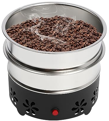 Caffè Refrigeratore Elettrico, Macchina di Raffreddamento Fagioli con Acciaio Inossidabile 304, Doppio Strato, Capacità 1.3 lb, Torrefazione Domestica