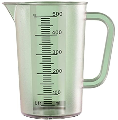 Kvysinly Plastic Pitcher Jug with Lid, Dishwasher Safe Plastic Jug with Lid Spout for Picnics, BBQ’s White 500ml One Size