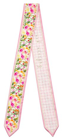 QIUTIMIY 1 Pack Purse Scarf Handbags Skinny Twill Hair Scarves Narrow Neck Scarf Band Women Fashion Accessories Bag Charms