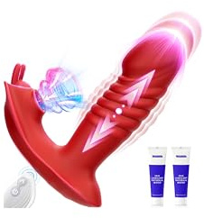 Aoonice Sex Toys for Women, Soft Panty Wearable Suction Vibrator Adult Toys | Thrusting Vibrators with 9 Sucking & Thrusting & Vibrating Modes, Remote Control Couples Sex Toy, Clitorise Stimulator Sucker