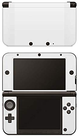 Skins4u Aufkleber Design Schutzfolie Vinyl Skin kompatibel mit Nintendo 3DS XL Solid State White