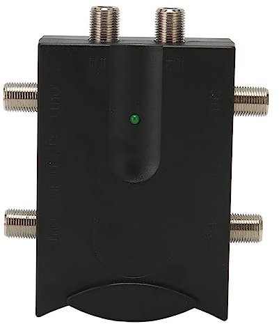 VBESTLIFE TV Amplifier, 2 in 4 Out, Signal Booster for Multiple TVs, Digital Cable Services, OTA Antenna Reception