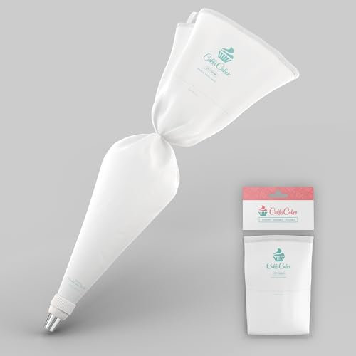 CukkiCakes Manga Pastelera Reutilizable Profesional (50+cm) para Decoración de Cupcakes o Tartas, y Elaboración de Croquetas y Churros - Extra Resistente, Flexible y Ligera