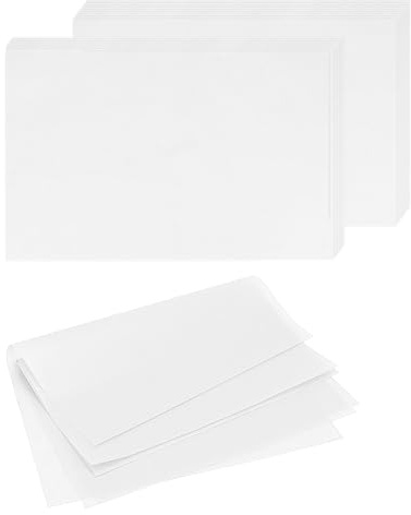 CHUIFAI 500 piezas de papel de horno, 25 x 35 cm, rectangulares, papel de pergamino, resistente a la grasa, antiadherente, papel de horno blanco deli, papel encerado para hornear