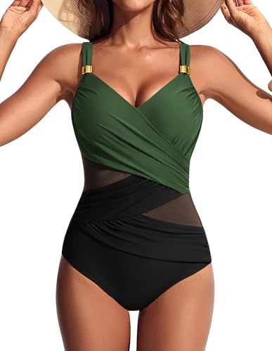 Hanna Nikole baddräkt för kvinnor, mage, push-up baddräkt, baddräkt, sexig, ren mesh, badkläder, slimmande, v-ringad, monokini