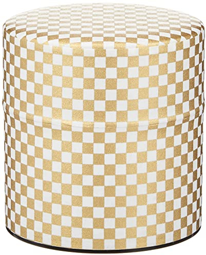 Yamaco 80093 Pokkan Gorgeous Checkered Small Tea Tin