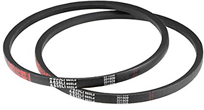 sourcing map A635/A25 Trapezoidal Correas 25 Interior Circunferencia, A-Sección Caucho Transmisión Correa 2uds