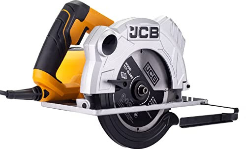 JCB Electric Circular Saw, 1500w 184mm Blade 5,800rpm, 240v, 65mm Max. Cutting Depth, Laser Guide, Dust Extraction Facility. 3 Year Warranty