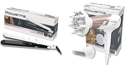 Rowenta Optiliss SF3210 Plancha de pelo + Studio Dry CV5830 Secador de pelo 2300 W