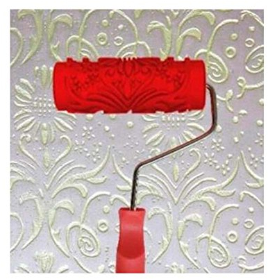 ORLOVA Strukturwalze, gemusterte Farbwalze, geprägte Farbwalze, Wandmalerei, Läufer, Wanddekoration, DIY-Werkzeug, Muster 17 (Farbe: Mehrfarbig)