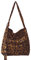 AioTio Damen Handtasche Umhängetasche Einstellbar Damen Handtasche Groß stofftasche einkaufstasche(Leopard Ⅱ)