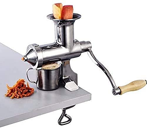 Manual Juicer, Stainless Steel Wheatgrass Juicer, Fruit Vegetable Juicer, Home Juicer, for Ginger, Pomegranate, Orange Wheat Seeds