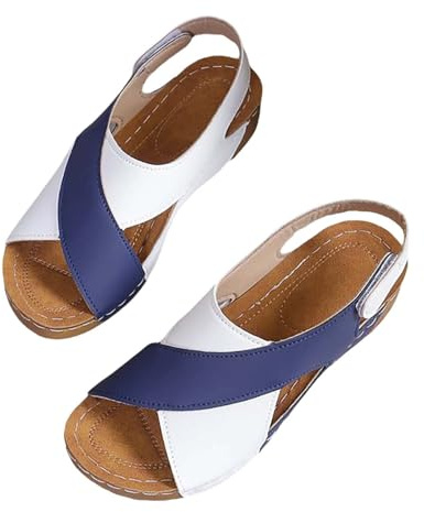 Sandalia ortopédicas para el tiempo libre, plataforma para mujer, ultra cómodas, antideslizantes, playa con tacón de cuña, transpirables para el aire libre