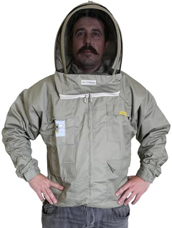 Buzz Professional Khaki Jacket with Fencing Veil (3XL)