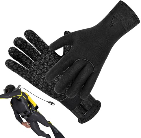 Genérico Guantes de Surf,Ajustables Multiusos de 3 mm para Snorkel,Guantes de Buceo Unisex | para Remo, Kayak, Canoa, Esquí, Natación, Vela y Navegación