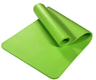 Bestgift Fitnessgeräte mit Tragegurt Tragetasche extra Dicke gelenkschonend für Männer Frauen Sportmatte Trainingsmatte Yogamatte Grün 183 * 61 * 15cm