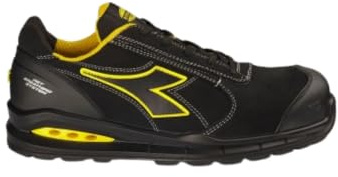 Diadora Run Net Airbox Master Low S3 SRC ESD, Scarpe Unisex Adulto, Nero, 45 EU